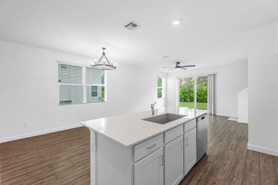 Furnished interior view inside a new home in , Port St. Lucie (Image 7).