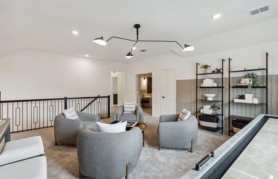 *Model Representation - Spacious game room on second level