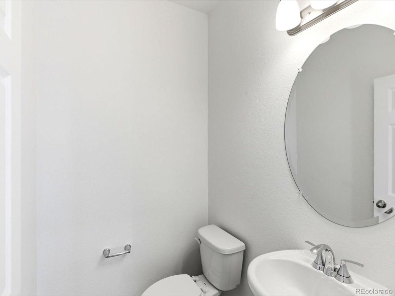 Furnished interior view inside a new home in Buffalo Highlands: The Flora Collection, Commerce City (Image 13).