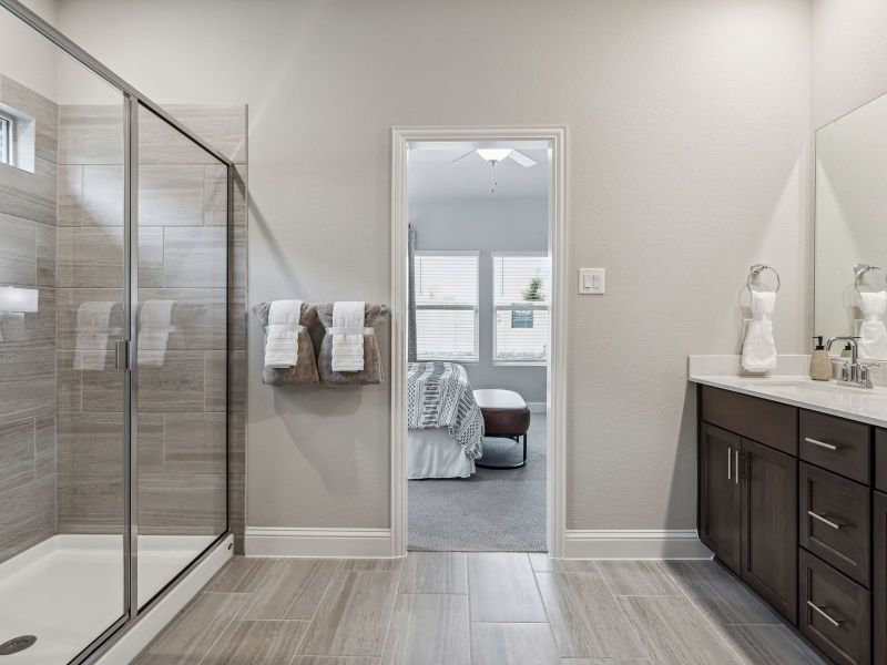 Furnished interior view inside a new home in Lakehaven - Premier Series, Farmersville (Image 15).