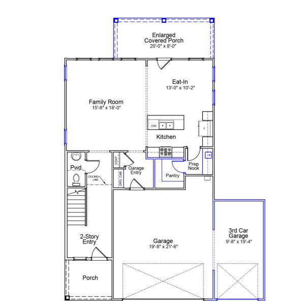 2D floor plan layout of this home in Lakeside Saluda, Greenville, SC (Image 5). 2D floor plan layout of this home in Lakeside Saluda, Greenville, SC (Image 5).