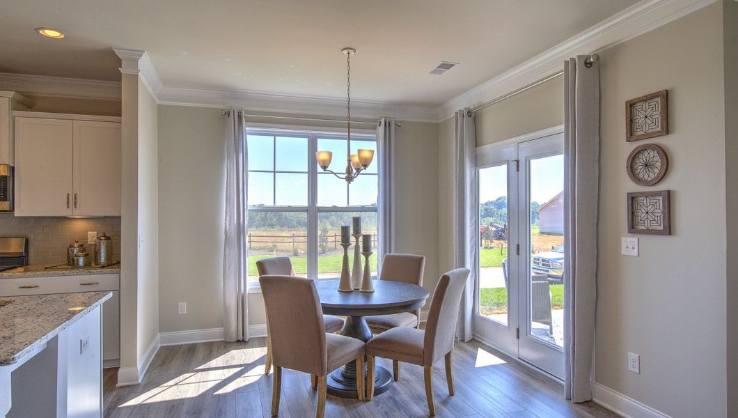 Furnished interior view inside a new home in Reserve at Tap Root Farms, Fletcher (Image 18).