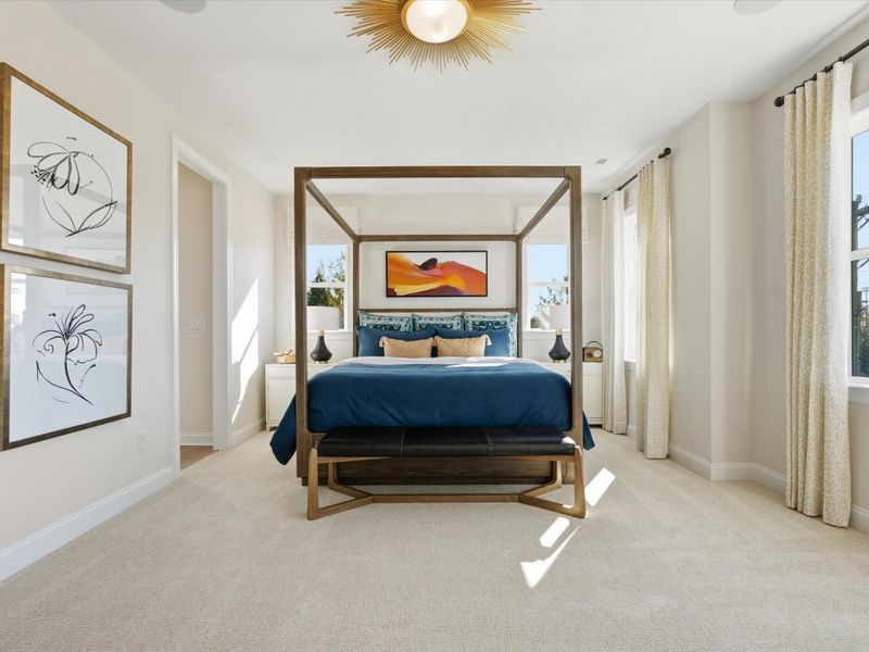 Furnished interior view inside a new home in Ross Farms, Charlotte (Image 27).