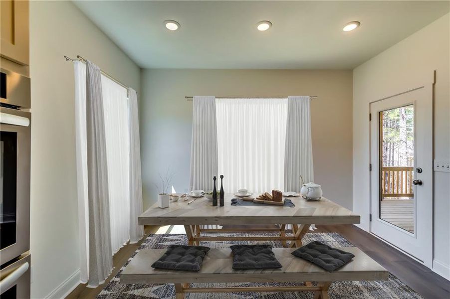 Furnished interior view inside a new home in , Dallas (Image 5).