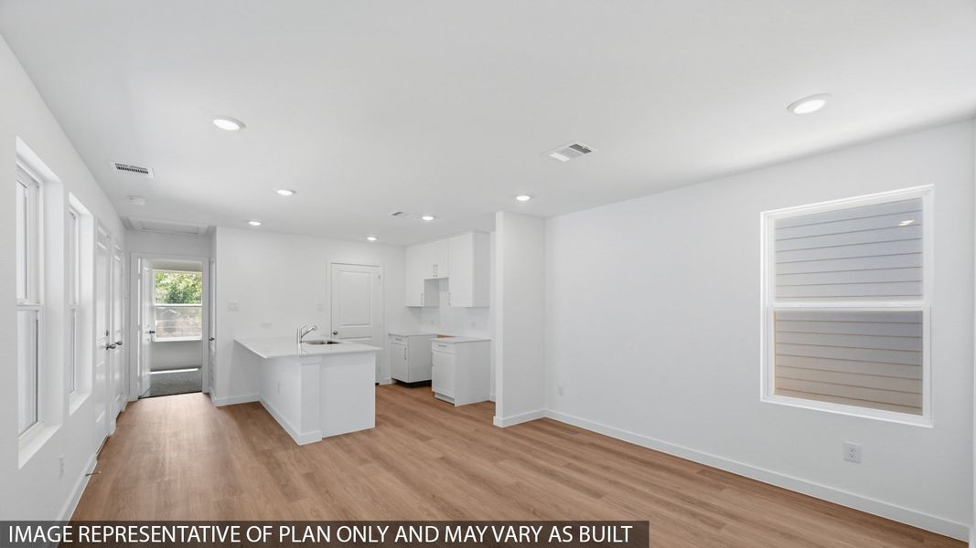 Furnished interior view inside a new home in Baron Village, Conroe (Image 4).
