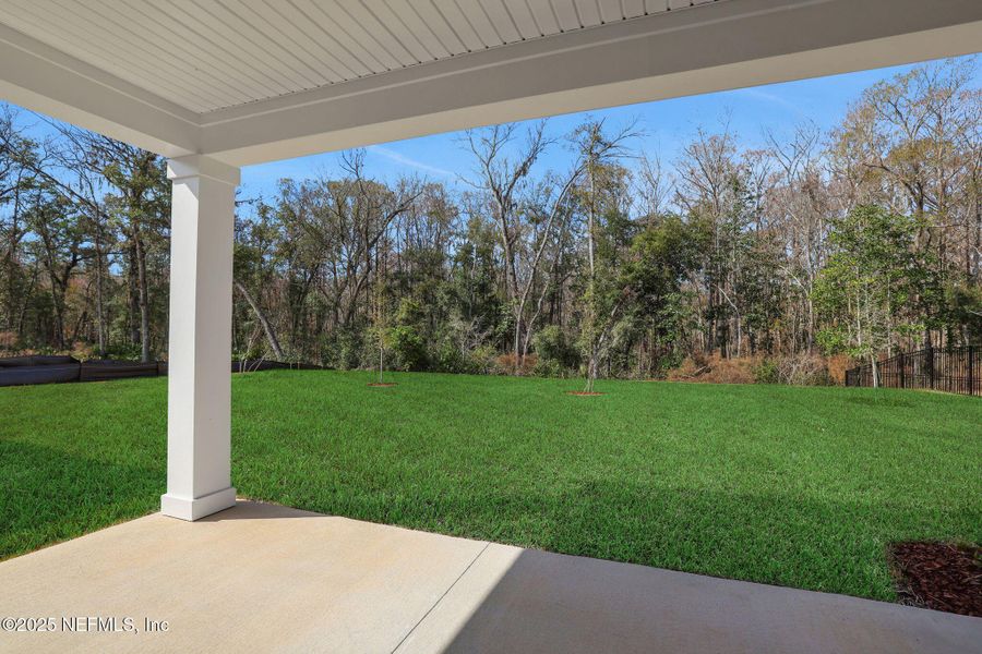 Exterior details and patio area of a home in TrailMark, St. Augustine (Image 24).