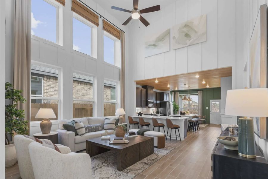Representative furnished interior of a home built from the Durham by Chesmar Homes in Emory Glen, Katy (Image 3).