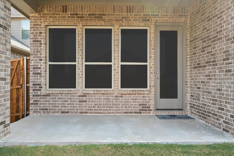 Representative exterior details of a home built from the Frio by Windsor Homes in Villas at Long Branch, Rowlett (Image 3). Representative exterior details of a home built from the Frio by Windsor Homes in Villas at Long Branch, Rowlett (Image 3).