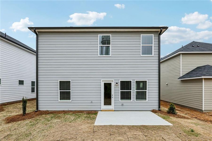 Exterior details and patio area of a home in Hawthorne Station, College Park (Image 2). Exterior details and patio area of a home in Hawthorne Station, College Park (Image 2).