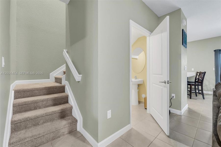 Furnished interior view inside a new home in , Miami (Image 16).