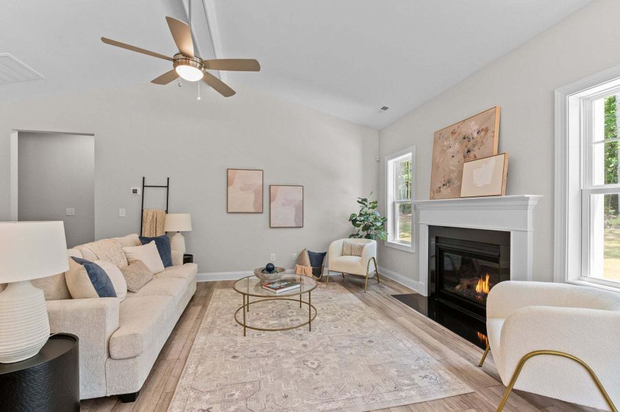 Representative furnished interior of a home built from the Garland by Caviness & Cates Communities in Bartlett Manor, Youngsville (Image 202). Representative furnished interior of a home built from the Garland by Caviness & Cates Communities in Bartlett Manor, Youngsville (Image 202).