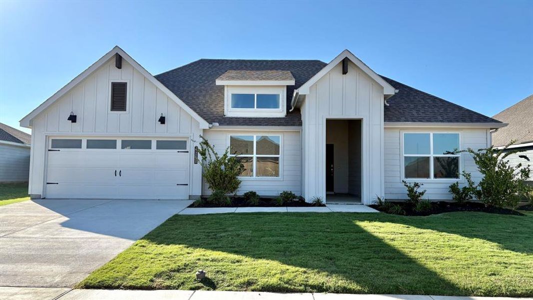 Front Elevation - D.R. Horton's Griffin Floorplan Elevation F - All Home and community information, including pricing, included features, terms, availability and amenities, are subject to change at any time without notice or obligation. All Drawings, pictures, photographs, video, square footages, floor plans, elevations, features, colors and sizes are approximate for illustration purposes only and will vary from the homes as built. Front Elevation - D.R. Horton's Griffin Floorplan Elevation F - All Home and community information, including pricing, included features, terms, availability and amenities, are subject to change at any time without notice or obligation. All Drawings, pictures, photographs, video, square footages, floor plans, elevations, features, colors and sizes are approximate for illustration purposes only and will vary from the homes as built.