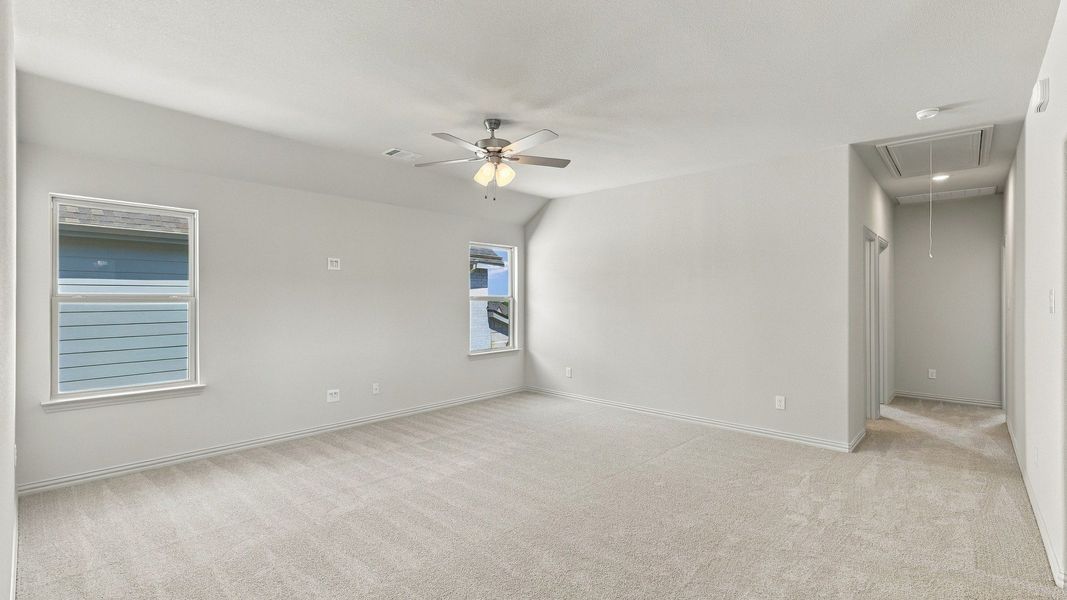 Furnished interior view inside a new home in Westridge Journey, McKinney (Image 28).