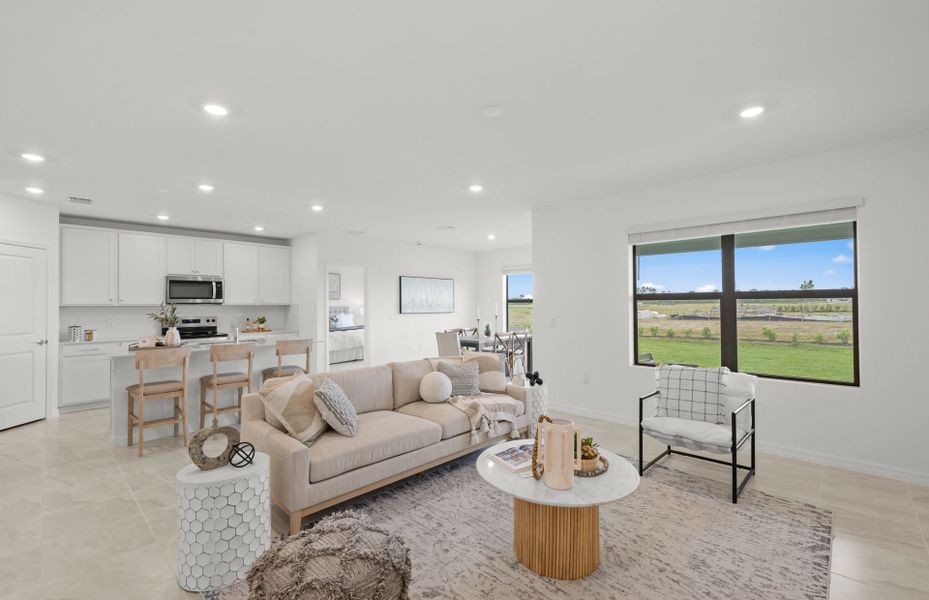 Furnished interior view inside a new home in Whispering Lakes, Lehigh Acres (Image 6).