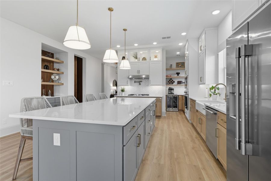 Huge kitchen island. Huge kitchen island.