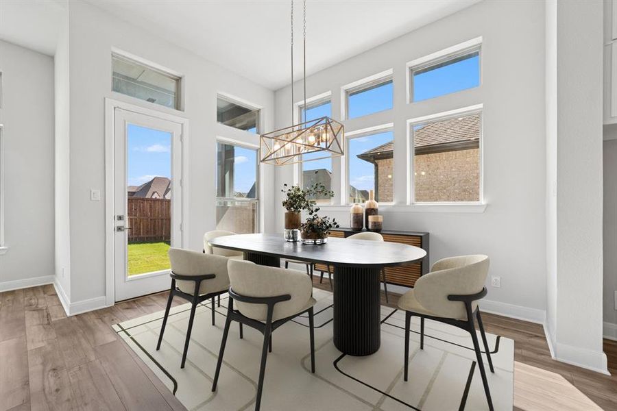 Furnished interior view inside a new home in Sandbrock Ranch, Aubrey (Image 5). Furnished interior view inside a new home in Sandbrock Ranch, Aubrey (Image 5).