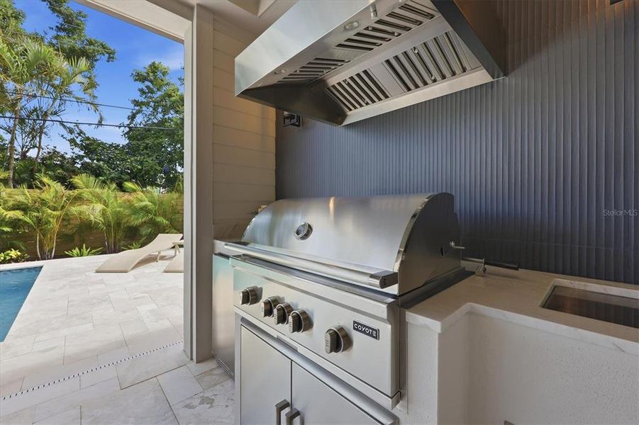 Exterior details and patio area of a home in , Sarasota (Image 30).