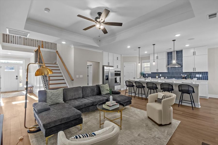 Representative furnished interior of a home built from the Audrey II by Great Southern Homes in Collins Cove, Chapin (Image 9).