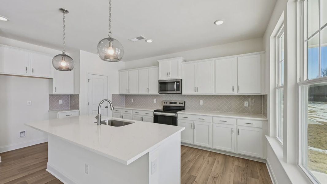 Furnished interior view inside a new home in Sidney Creek Single Family, Zebulon (Image 17).
