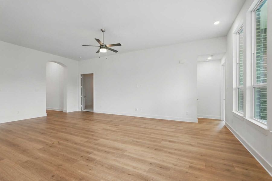 Representative Family Room - some options shown Representative Family Room - some options shown