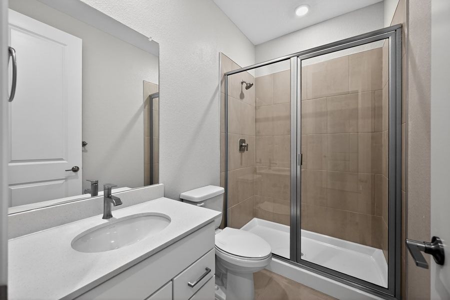 Furnished interior view inside a new home in Trailstone, Arvada (Image 17).