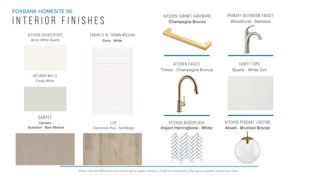 Furnished interior view inside a new home in Foxbank, Gray Court (Image 23).