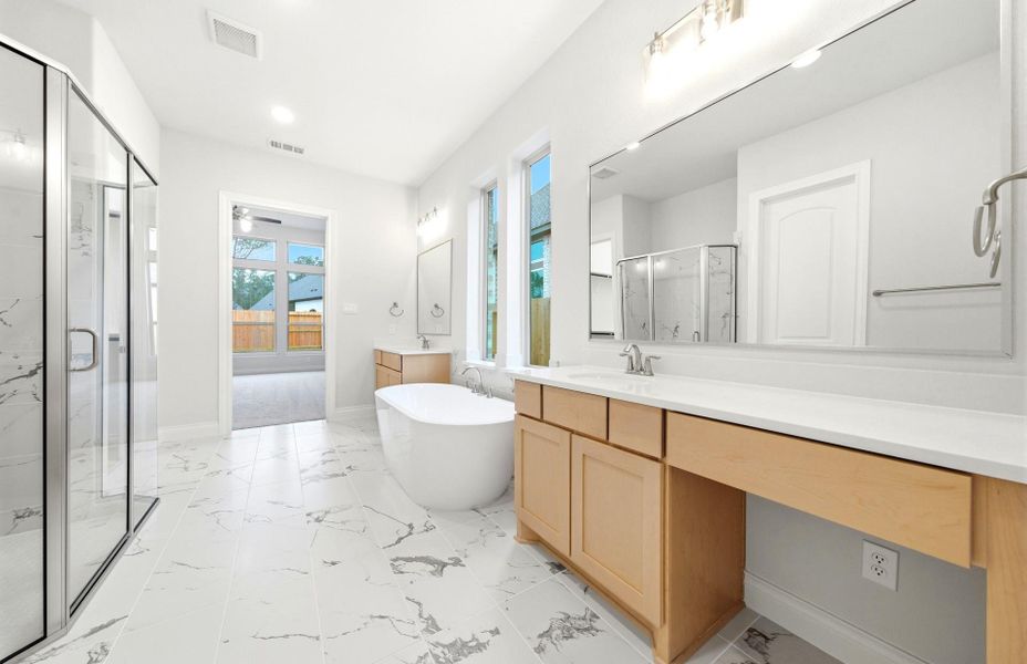 Furnished interior view inside a new home in The Highlands 55′, Porter (Image 15).