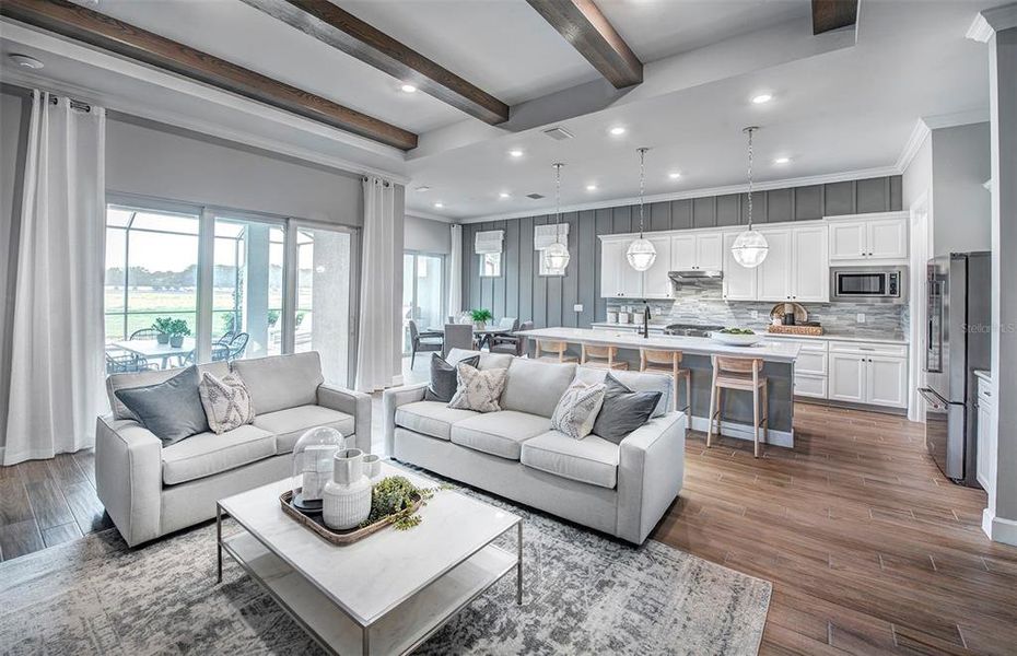 Furnished interior view inside a new home in BeachWalk by Manasota Key, Englewood (Image 9).