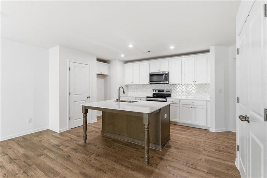 Furnished interior view inside a new home in Silver Leaf, Dawsonville (Image 11).