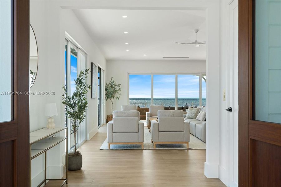 Furnished interior view inside a new home in , Key Largo (Image 41).