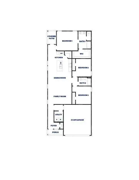 2D floor plan layout of this home in Presswoods, Splendora, TX (Image 3).