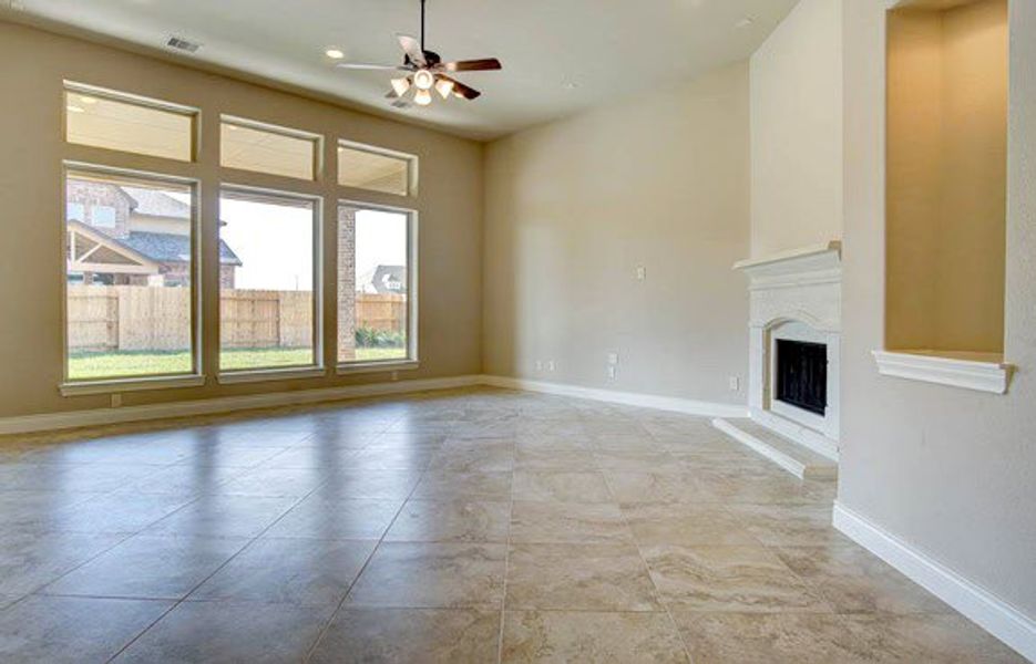 Representative unfurnished interior of a home built from the 3326 by Ravenna Homes in The Woodlands Hills 65′, Willis (Image 13).