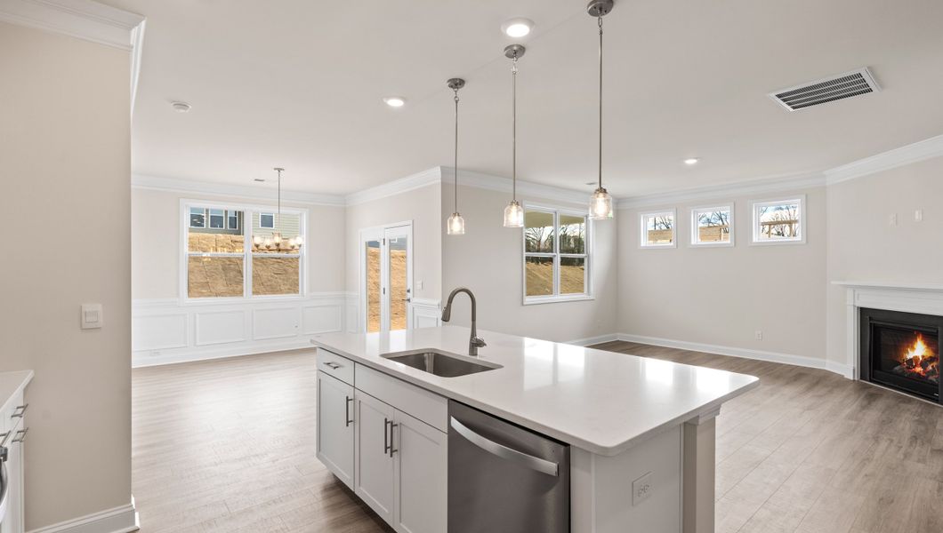 Furnished interior view inside a new home in Cottonwood Ridge, Piedmont (Image 12).