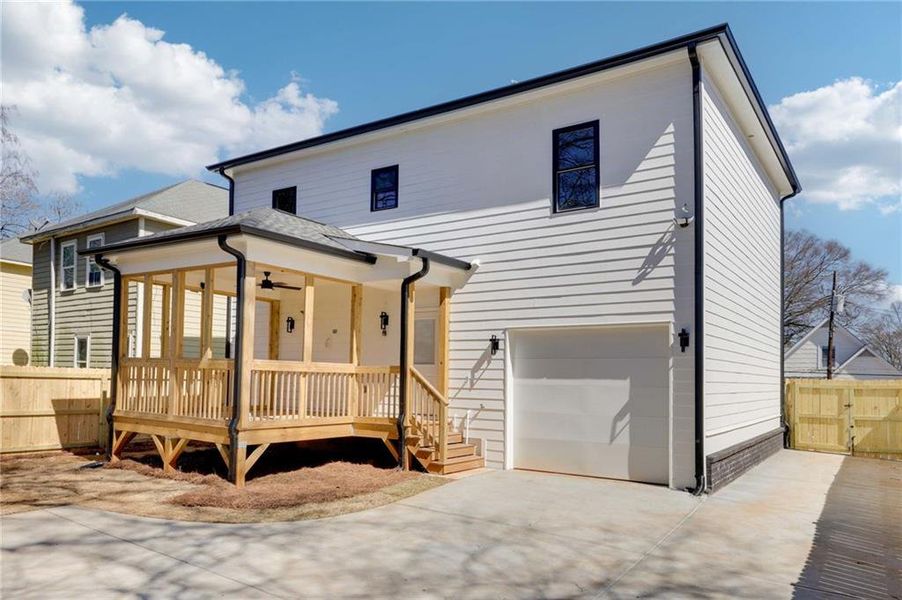 Front exterior of a new home in , Atlanta, GA, highlighting curb appeal (Image 21).