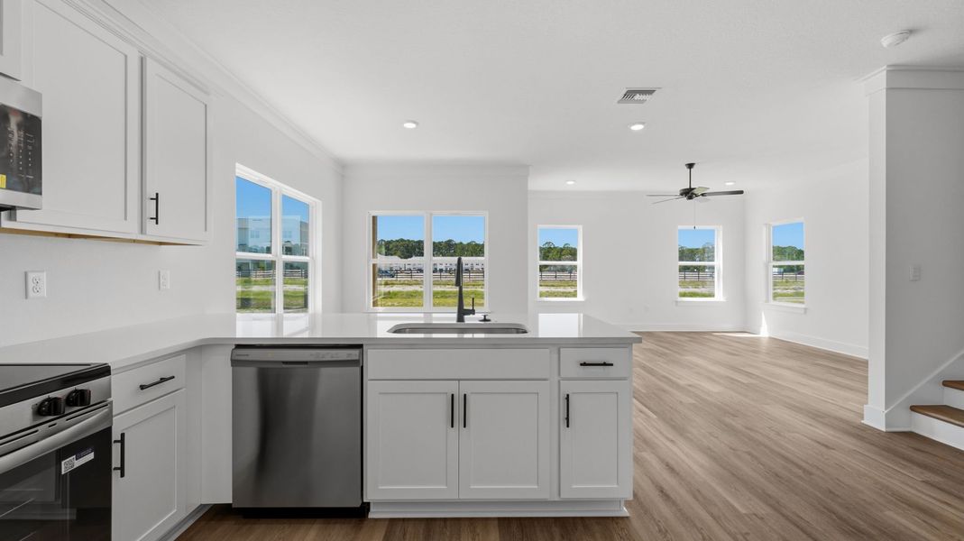 Furnished interior view inside a new home in Colonial East, Panama City Beach (Image 7). Furnished interior view inside a new home in Colonial East, Panama City Beach (Image 7).