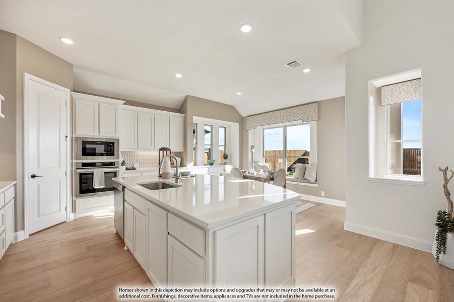 Furnished interior view inside a new home in ArrowBrooke, Aubrey (Image 5). Furnished interior view inside a new home in ArrowBrooke, Aubrey (Image 5).