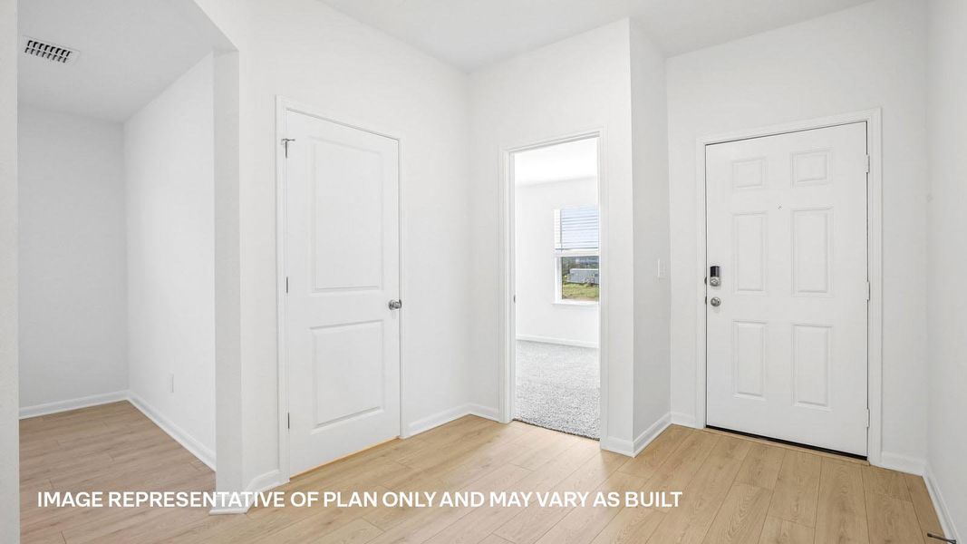 Representative unfurnished interior of a home built from the The Lakeway by D.R. Horton in Revelry, Del Valle (Image 16).