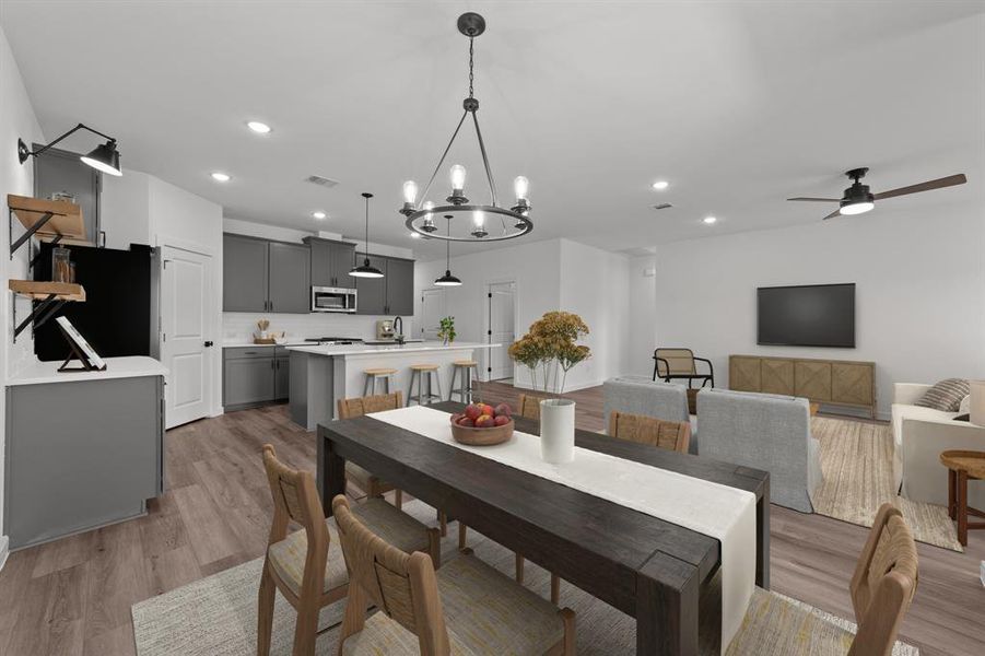 Furnished interior view inside a new home in Caldwell Lakes, Dallas (Image 12). Furnished interior view inside a new home in Caldwell Lakes, Dallas (Image 12).