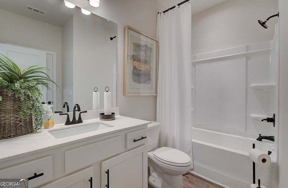 Furnished interior view inside a new home in Rosewood Lake Estates, Hoschton (Image 57).