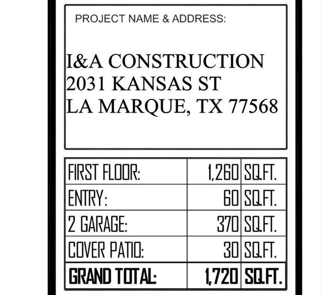 Breakdown of Square footage