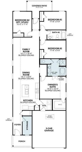 2D floor plan layout of this home in Sorella, Tomball, TX (Image 4). 2D floor plan layout of this home in Sorella, Tomball, TX (Image 4).