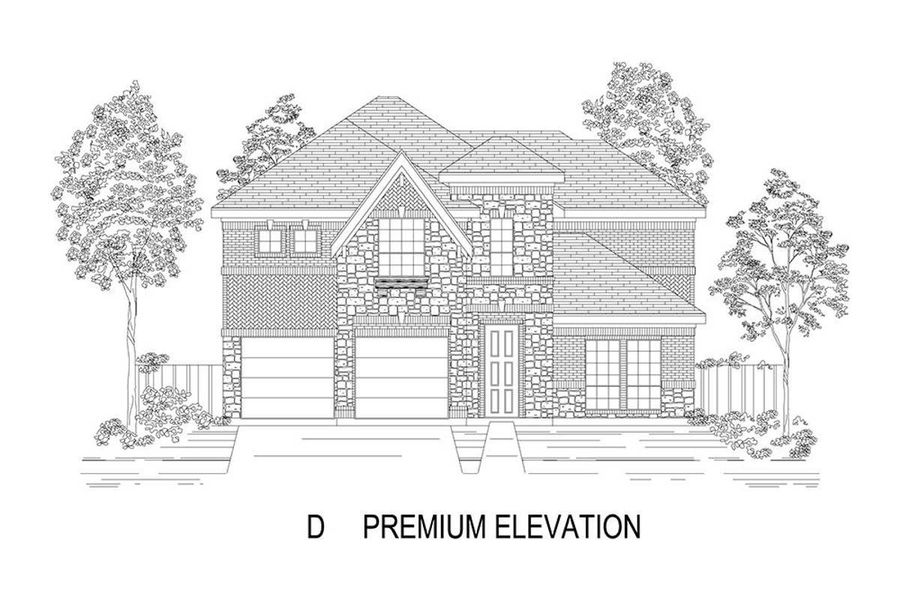 Representative rendering of the exterior for the Cooper F by First Texas Homes (Image 16).
