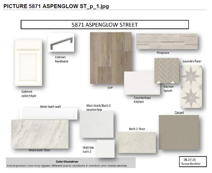 Representative photo of design selections for 5871 Aspenglow Street Representative photo of design selections for 5871 Aspenglow Street