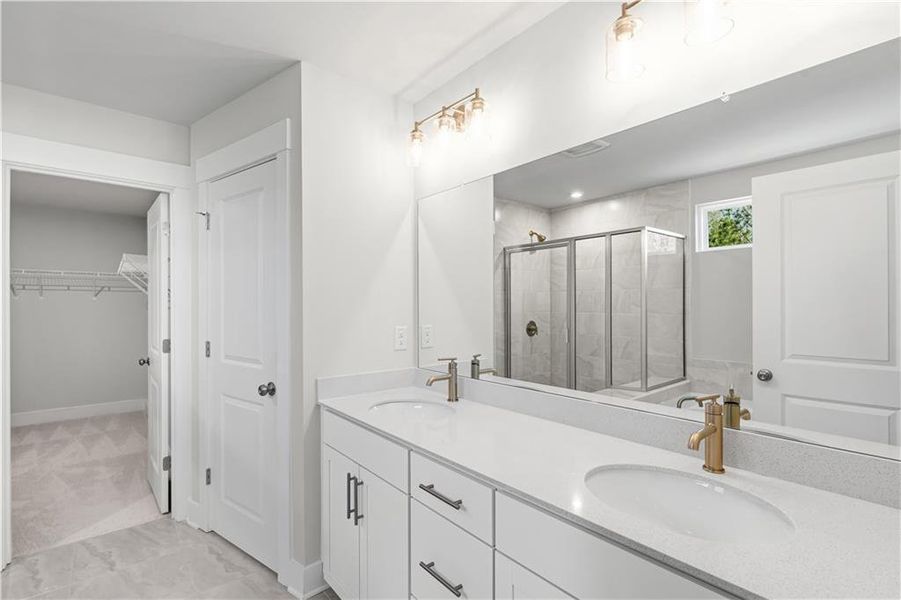 Furnished interior view inside a new home in Hunters Creek, Flowery Branch (Image 14). Furnished interior view inside a new home in Hunters Creek, Flowery Branch (Image 14).