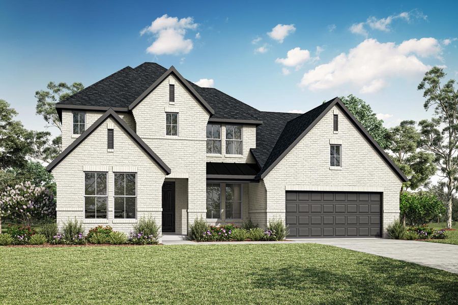 Representative exterior photo of a completed home built from the Logan by Tri Pointe Homes in Somerset Park, Rockwall, TX (Image 20).