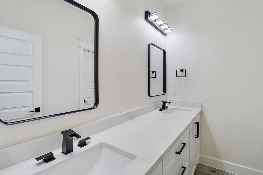 Furnished interior view inside a new home in , Crosby (Image 14).