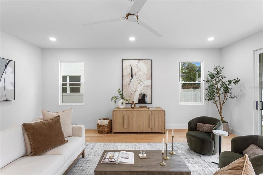 Furnished interior view inside a new home in , Tampa (Image 33).