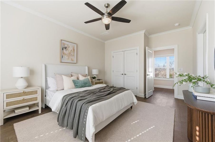 Furnished interior view inside a new home in , Marietta (Image 11).