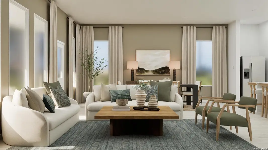 Furnished interior view inside a new home in Navarro Ranch, Seguin (Image 27).