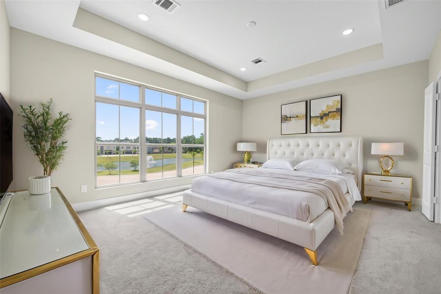 Furnished interior view inside a new home in , Houston (Image 16).